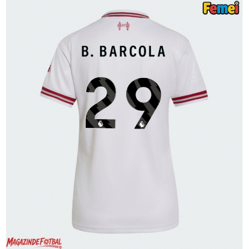 Liverpool Bradley Barcola #29 Tricou Fotbal Replică 2026-27 Femei Deplasare Liverpool Bradley Barcola #29 Tricou Fotbal Replică 2026-27 Femei Deplasare